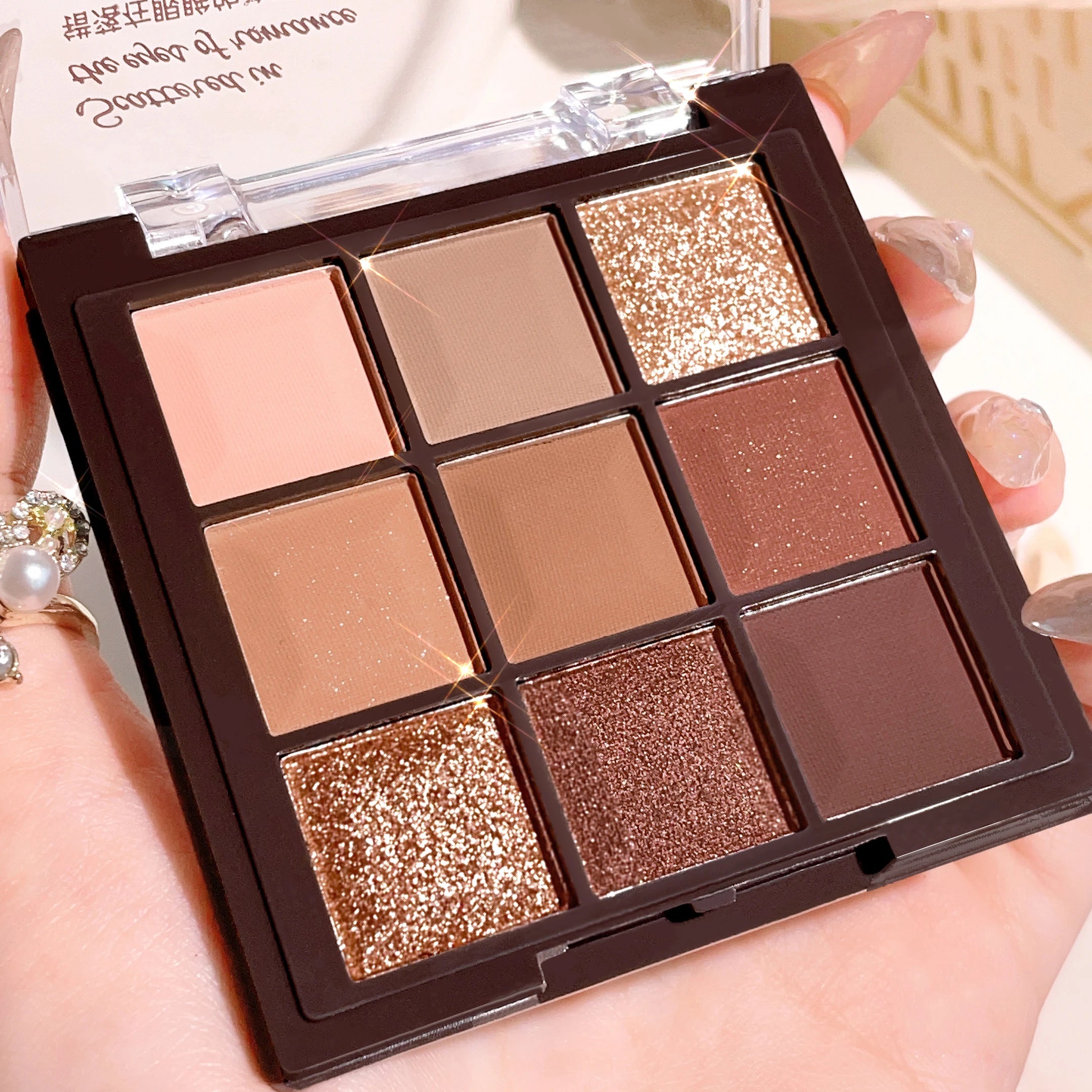 9 Color Eyeshadow Mocha Chocolate Matte Chocolate Eyeshadow